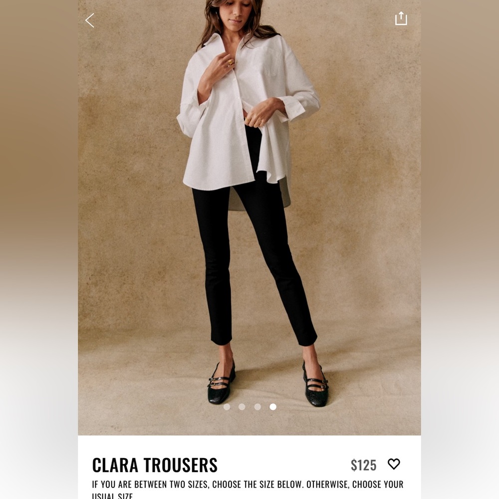 Sezane Clara Trousers in Black